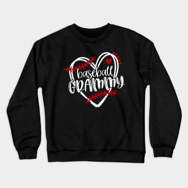 Baseball Heart GRAMMY Shirt Grandma Crewneck Sweatshirt by Vigo